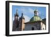 Cracow - the Church of St. Adalbert and Mariacki Church-wjarek-Framed Photographic Print