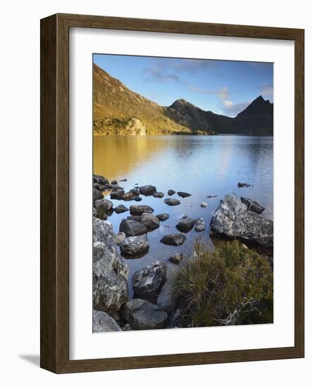 Cradle Mountain and Dove Lake, Cradle Mountain-Lake St. Clair National Park, Tasmania, Australia-Jochen Schlenker-Framed Photographic Print