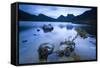 Cradle Mountain National Park, Tasmania, Australia. Dove Lake at Sunrise-Matteo Colombo-Framed Stretched Canvas