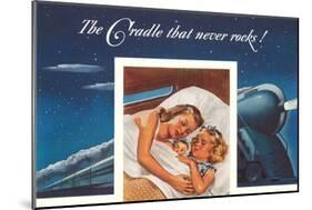 Cradle Never Rocks, Sleeper Car-null-Mounted Art Print