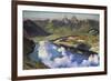 Cradle of the Confederation (Panorama of Lake Lucerne)-Charles Giron-Framed Premium Giclee Print