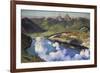 Cradle of the Confederation (Panorama of Lake Lucerne)-Charles Giron-Framed Premium Giclee Print