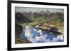 Cradle of the Confederation (Panorama of Lake Lucerne)-Charles Giron-Framed Premium Giclee Print