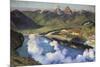 Cradle of the Confederation (Panorama of Lake Lucerne)-Charles Giron-Mounted Premium Giclee Print