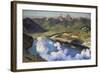 Cradle of the Confederation (Panorama of Lake Lucerne)-Charles Giron-Framed Art Print