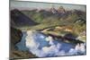 Cradle of the Confederation (Panorama of Lake Lucerne)-Charles Giron-Mounted Art Print