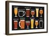 Craft Beer List-Michael Mullan-Framed Art Print