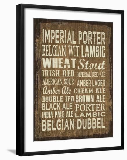 Craft Beer Sign II-Erin Clark-Framed Giclee Print