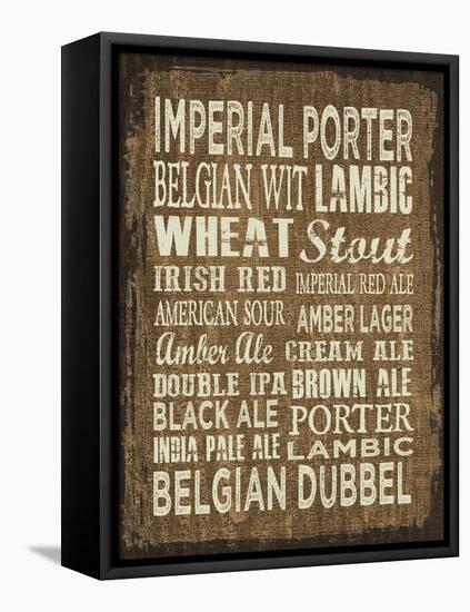 Craft Beer Sign II-Erin Clark-Framed Stretched Canvas