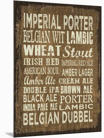 Craft Beer Sign II-Erin Clark-Mounted Giclee Print