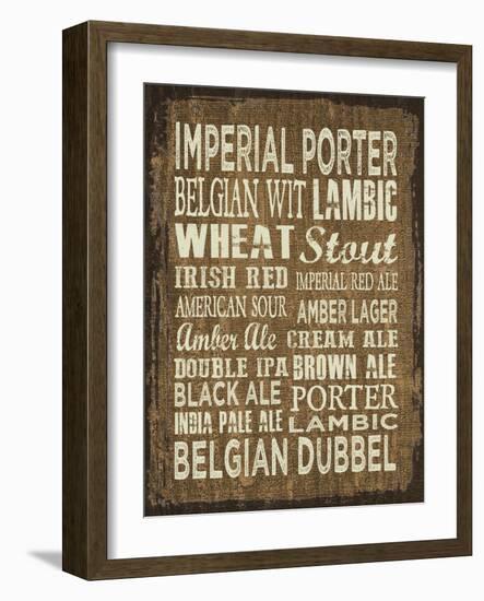 Craft Beer Sign II-Erin Clark-Framed Giclee Print