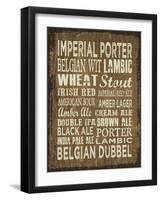 Craft Beer Sign II-Erin Clark-Framed Giclee Print