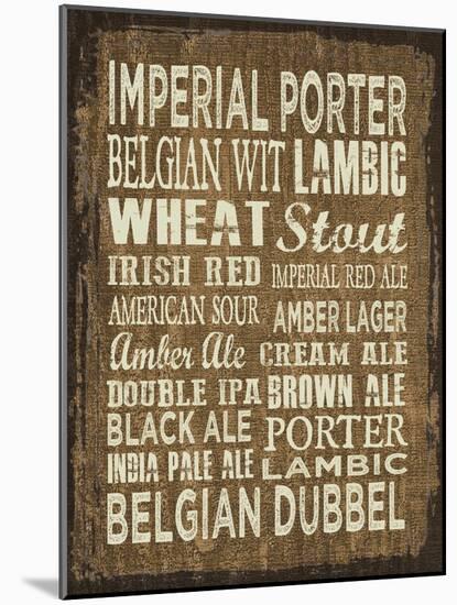 Craft Beer Sign II-Erin Clark-Mounted Giclee Print