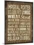 Craft Beer Sign II-Erin Clark-Mounted Giclee Print