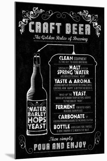 Craft Beer-Tom Frazier-Mounted Giclee Print