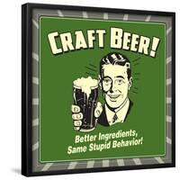 Craft Beer-Retrospoofs-Framed Poster