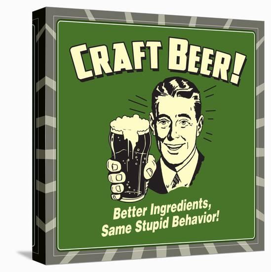 Craft Beer-Retrospoofs-Stretched Canvas