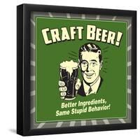 Craft Beer-Retrospoofs-Framed Poster