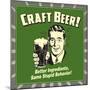 Craft Beer-Retrospoofs-Mounted Poster