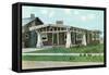 Craftsman House with Pillars-null-Framed Stretched Canvas
