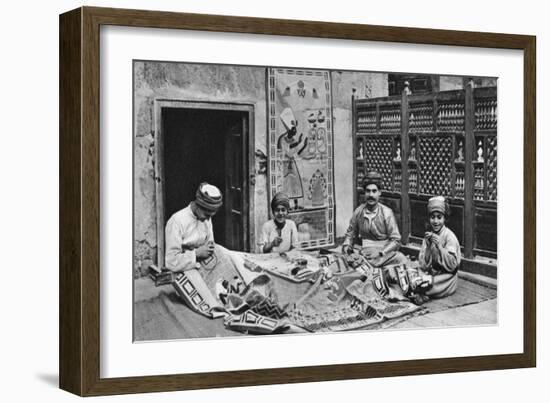 Craftsmen, Tentmakers' Bazaar, Cairo, Egypt, C1922-Donald Mcleish-Framed Giclee Print