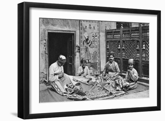 Craftsmen, Tentmakers' Bazaar, Cairo, Egypt, C1922-Donald Mcleish-Framed Giclee Print