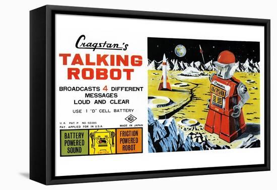 Cragstan Talking Robot-null-Framed Stretched Canvas