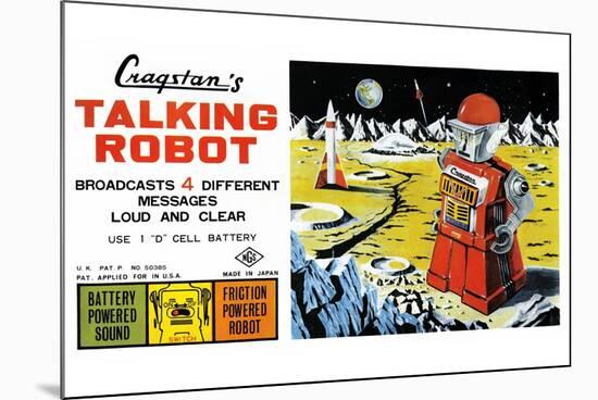 Cragstan Talking Robot-null-Mounted Art Print