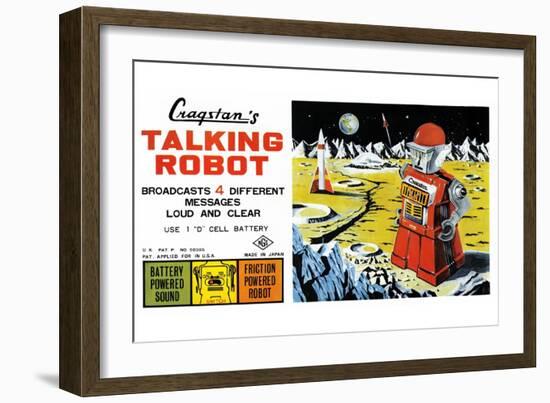 Cragstan Talking Robot-null-Framed Art Print