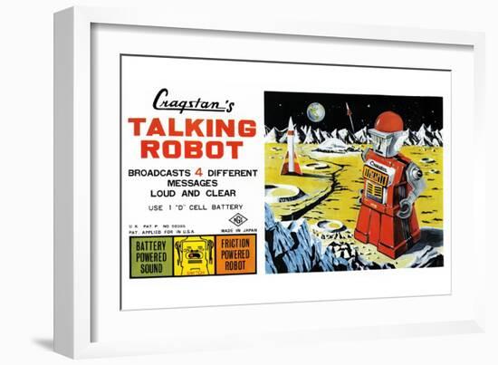 Cragstan Talking Robot-null-Framed Art Print