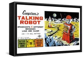 Cragstan Talking Robot-null-Framed Stretched Canvas