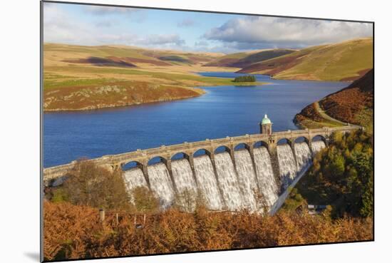 Craig Goch Dam, Elan Valley, Powys, Mid Wales, United Kingdom, Europe-Billy Stock-Mounted Photographic Print