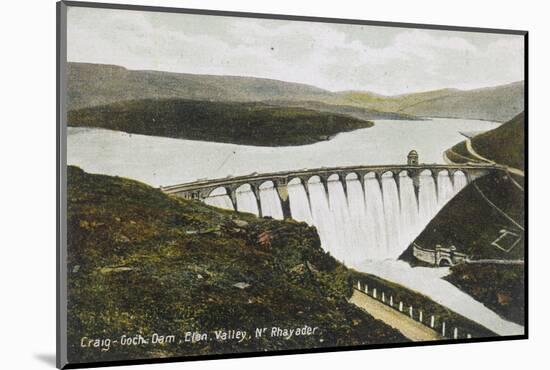 Craig-Goch Dam Wales-null-Mounted Photographic Print