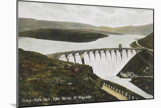 Craig-Goch Dam Wales-null-Mounted Photographic Print