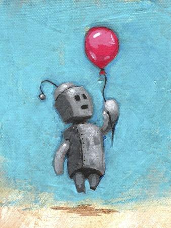 Robot with Red Balloon