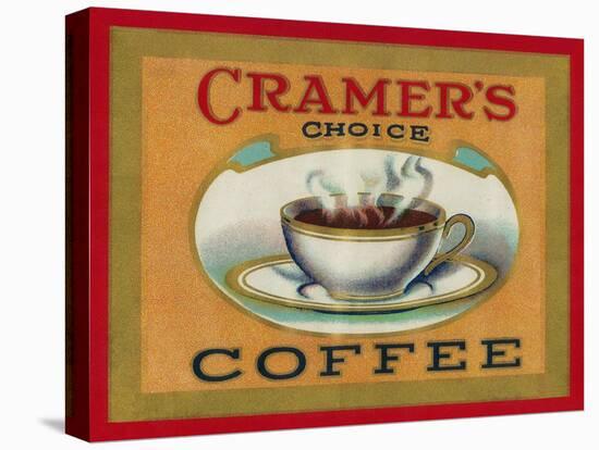 Cramer's Choice Coffee Label-Lantern Press-Stretched Canvas