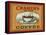 Cramer's Choice Coffee Label-Lantern Press-Framed Stretched Canvas