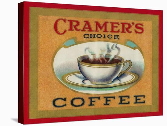 Cramer's Choice Coffee Label-Lantern Press-Stretched Canvas