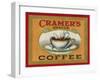 Cramer's Choice Coffee Label-Lantern Press-Framed Art Print