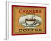 Cramer's Choice Coffee Label-Lantern Press-Framed Art Print