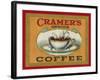 Cramer's Choice Coffee Label-Lantern Press-Framed Art Print