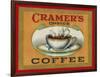 Cramer's Choice Coffee Label-Lantern Press-Framed Art Print