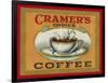 Cramer's Choice Coffee Label-Lantern Press-Framed Art Print