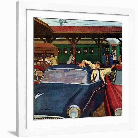 "Cramped Parking," March 5, 1960-Richard Sargent-Framed Giclee Print