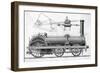 Crampton Locomotive-GB Smith-Framed Art Print