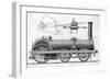 Crampton Locomotive-GB Smith-Framed Art Print
