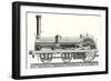 Crampton Locomotive-null-Framed Premium Giclee Print