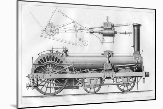 Crampton's Railway Locomotive Engine, 1866-GB Smith-Mounted Giclee Print