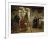 Cranach Painting Luther in the Wartburg Castle, about 1890-Heinrich Stelzner-Framed Giclee Print