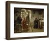 Cranach Painting Luther in the Wartburg Castle, about 1890-Heinrich Stelzner-Framed Giclee Print